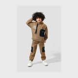 ترنج قطعتين اولادي اولادي قطيفة مضلع مستوردة الوان متعددة شتوي من لارك ارت - 1007