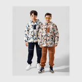 ترنج قطعتين اولادي اولادي وتر بروف بنطلون قطيفة مضلع مستوردة الوان متعددة شتوي من لارك ارت - 3007