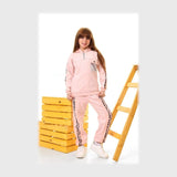 طقم قطعتين بناتي بناتي قماش قطيفة جكار تقيل مبطن ضهر هايدي مع ملتون مبطن ألوان متعددة من روزانا - 4197