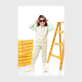 طقم قطعتين بناتي بناتي قماش قطيفة جكار تقيل مبطن ضهر هايدي مع ملتون مبطن ألوان متعددة من روزانا - 4126