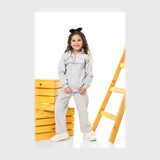 طقم قطعتين بناتي بناتي قماش قطيفة جكار تقيل مبطن ضهر هايدي مع ملتون مبطن ألوان متعددة من روزانا - 4125