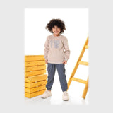 طقم قطعتين اولادي اولادي بنطلون ملتون جكار مبطن قطيفة جكار تقيل ضهر هايدي ألوان متعددة من روزانا - 4123