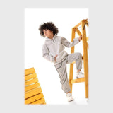 طقم قطعتين اولادي اولادي بنطلون سوفت ضهر هايدي قطيفة جكار تقيل ضهر هايدي ألوان متعددة من روزانا - 4121