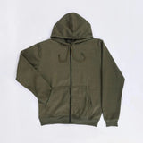 سويت شيرت سوستة رجالي - حريمي ميلتون بلوش زيتي شتوي من جي زد - 111