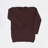 بلوفر برقبة دائرية رجالي عجينة تركي بني شتوي من جي زد - 180