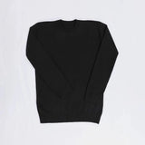 بلوفر برقبة دائرية رجالي عجينة تركي أسود شتوي من جي زد - 178