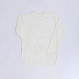 بلوفر برقبة دائرية رجالي ( مقاس خاص ) عجينة تركي أبيض شتوي من جي زد - 189