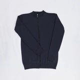 بلوفر سوستة كاملة رجالي ( مقاس خاص ) عجينة تركي كحلي شتوي من جي زد - 172