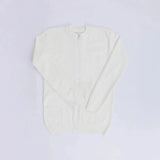 بلوفر سوستة كاملة رجالي عجينة تركي أبيض شتوي من جي زد - 151