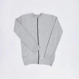 بلوفر سوستة كاملة رجالي عجينة تركي رمادي شتوي من جي زد - 157