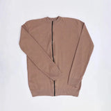 بلوفر سوستة كاملة رجالي عجينة تركي كافيه شتوي من جي زد - 158