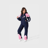 ترنج قطعتين بناتي قطيفة مضلع مبطن هايدي الوان متعددة شتوي من لارك ارت - 7015