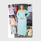 جلابيه حريمي قطن تركي لوكس الوان متعدده شتوي من ايه ال واي - 11026