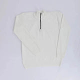 بلوفر نص سوسته رجالي عجينة تركي ابيض شتوي من جي زد - 263-1