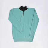 بلوفر نص سوسته رجالي عجينة تركي منت جرين شتوي من جي زد - 267-1