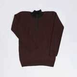 بلوفر نص سوسته رجالي عجينة تركي بني شتوي من جي زد - 269