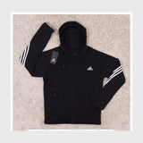 جاكيت رياضي طباعة مستورد رجالي سوفت بطانة شبك اسود خريفي من تورنيدو - 3642201