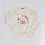 سويتشيرت راوند رجالي تلبيس اوفر سايز قطن مخلوط بيج من جريتي - GR-31