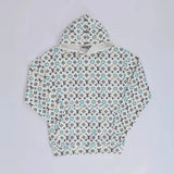 سويتشيرت هودي رجالي تلبيس اوفر سايز بلوش ناعم ابيض من جريتي - GR-35