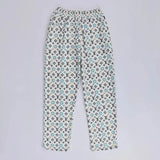 بنطلون ميلتون رجالي تلبيس اوفر سايز بلوش ناعم ابيض من جريتي - GR-37