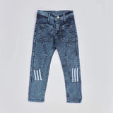 بنطلون اديداس جيب مربع اولادي من سن 6 سنين ل 12 سنه بوي فريند تلبيس واسع جميع المواسم رمادي غامق من الأنطوني جينز - 3049-dark