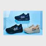 حذاء سنيكرز حريمى فوندي جلد إسكاي مستورد ونعل PVC حقن الوان متعددة جميع المواسم من الوحيد روك - L-1068