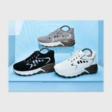 حذاء سنيكرز رجالى فوندي جلد إسكاي مستورد ونعل PVC حقن الوان متعددة جميع المواسم من الوحيد روك - M-428