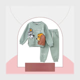 ترنج قطعتين اطفالي قطن ميلتون رصاصي شتوي من سيكا فاشون - 7030