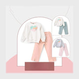 ترنج قطعتين اطفالي قطن ميلتون الوان متعددة شتوي من سيكا فاشون - 7037