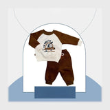 ترنج قطعتين اطفالي قطن ميلتون الوان متعددة شتوي من سيكا فاشون - 7143