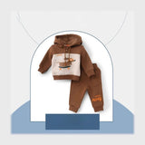 ترنج قطعتين بكابيشوه اطفالي قطن ميلتون الوان متعددة شتوي من سيكا فاشون - 7145