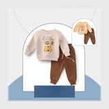 ترنج قطعتين اطفالي قطن ميلتون الوان متعددة شتوي من سيكا فاشون - 7148