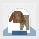 ترنج قطعتين اطفالي قطن ميلتون الوان متعددة شتوي من سيكا فاشون - 7156