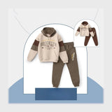 ترنج قطعتين بكابيشوه اطفالي قطن ميلتون الوان متعددة شتوي من سيكا فاشون - 7217