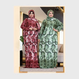 إسدال صلاة بطرحة متصلة حريمي لاميه لوكس مستورد الوان متعدده جميع المواسم من ايه ال واي - 12020-2