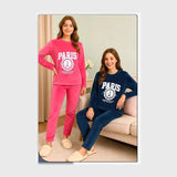 بيجامة مطبوع قطعتين حريمي قطيفة هايدي مستورد الوان متعدده شتوي من ايه ال واي - 145915