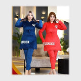 تونك مطبوع قطعتين حريمي هايدي مستورد لوكس الوان متعدده شتوي من ايه ال واي - 220213