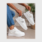 حذاء سنيكرز رجالى فوندي جلد إسكاي مستورد ونعل PVC حقن الوان متعددة جميع المواسم من إس آند كيه يويو ميكس - z-1123n