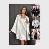 طقم قطعتين حريمى ستان الوان متعددة من الندى - 1000