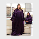 عباية ساده بيتي حريمى ستان الوان متعددة من الندى - 7090