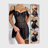 قميص نوم ساده حريمى باور الوان متعددة من الندى - 1455