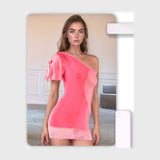 قميص نوم ساده حريمى باور الوان متعددة من الندى - 776