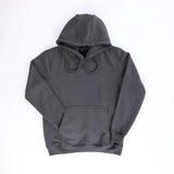 سويت شيرت هودي رجالي ميلتون اسفنجي تقيل قطن 100% مستورد رصاصي غامق شتوي من جي زد - 300