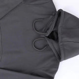 سويت شيرت هودي رجالي ميلتون اسفنجي تقيل قطن 100% مستورد رصاصي غامق شتوي من جي زد - 300