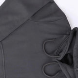 سويت شيرت هودي رجالي ميلتون اسفنجي تقيل قطن 100% مستورد رصاصي غامق شتوي من جي زد - 300