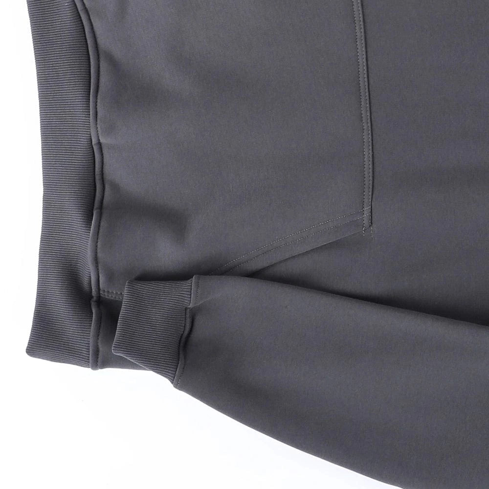 سويت شيرت هودي رجالي ميلتون اسفنجي تقيل قطن 100% مستورد رصاصي غامق شتوي من جي زد - 300