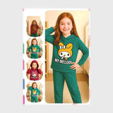 بيجامه كابيشوة مطبوع بناتى هايدي مستورد الوان متعدده شتوي من ايه ال واي - 95922