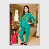 بيجامه مطبوع حريمى هايدي مستورد الوان متعدده شتوي من ايه ال واي - 155811