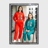 بيجامه كابيشوة سوسته مطبوع حريمى هايدي مستورد الوان متعدده شتوي من ايه ال واي - 17543