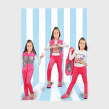 طقم كاجوال 4 قطع بناتى قطيفه الوان متعدده شتوي من ايه ال واي - 14510